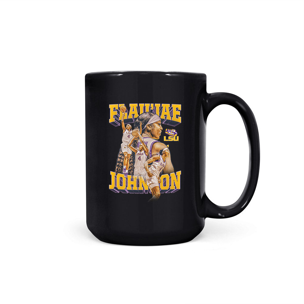 LSU - NCAA Women's Basketball : Flaujae Johnson - Collage Coffee Mug-0