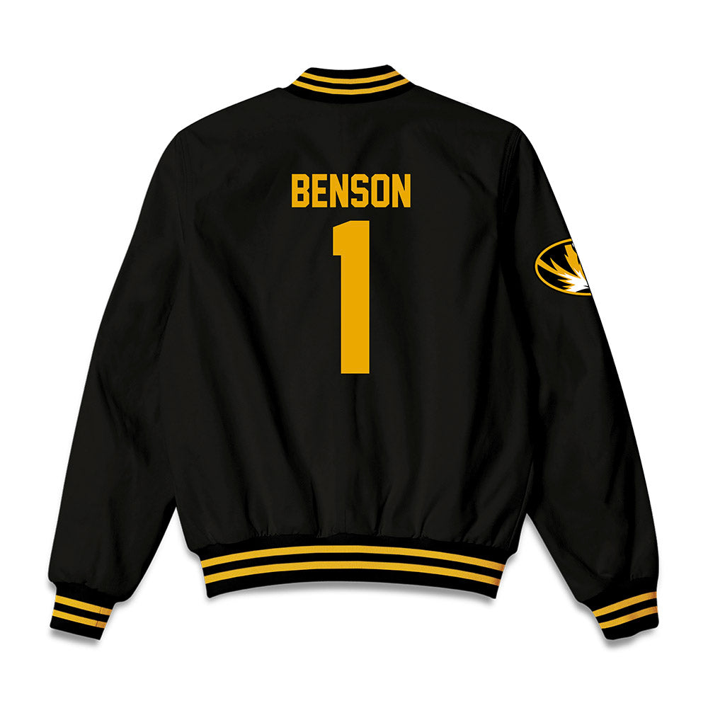 Missouri - NCAA Baseball : Cameron Benson - Bomber Jacket-1
