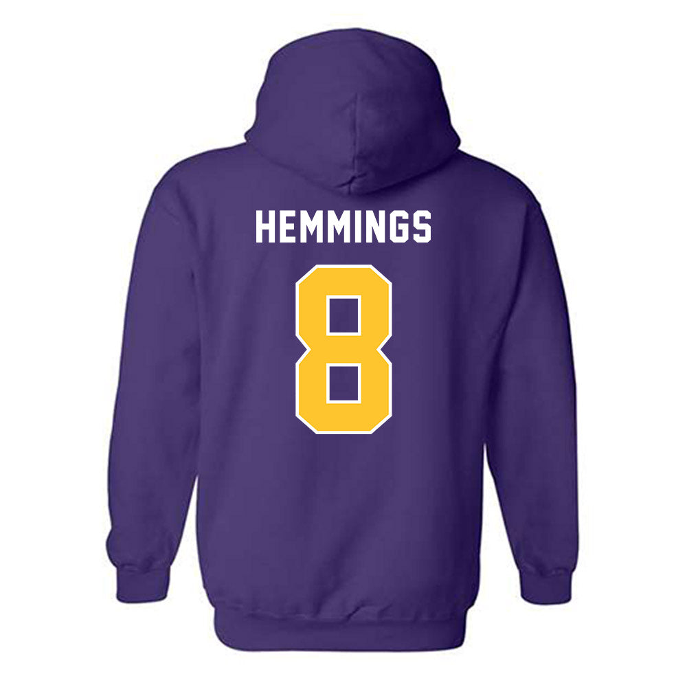 LSU - NCAA Women's Volleyball : Ella Hemmings - Classic Shersey Hooded Sweatshirt-1