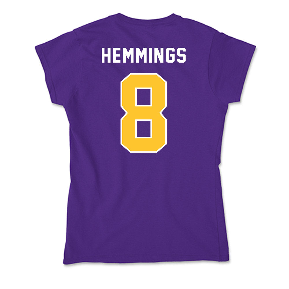 LSU - NCAA Women's Volleyball : Ella Hemmings - Soft Style Women’s T-Shirt-1