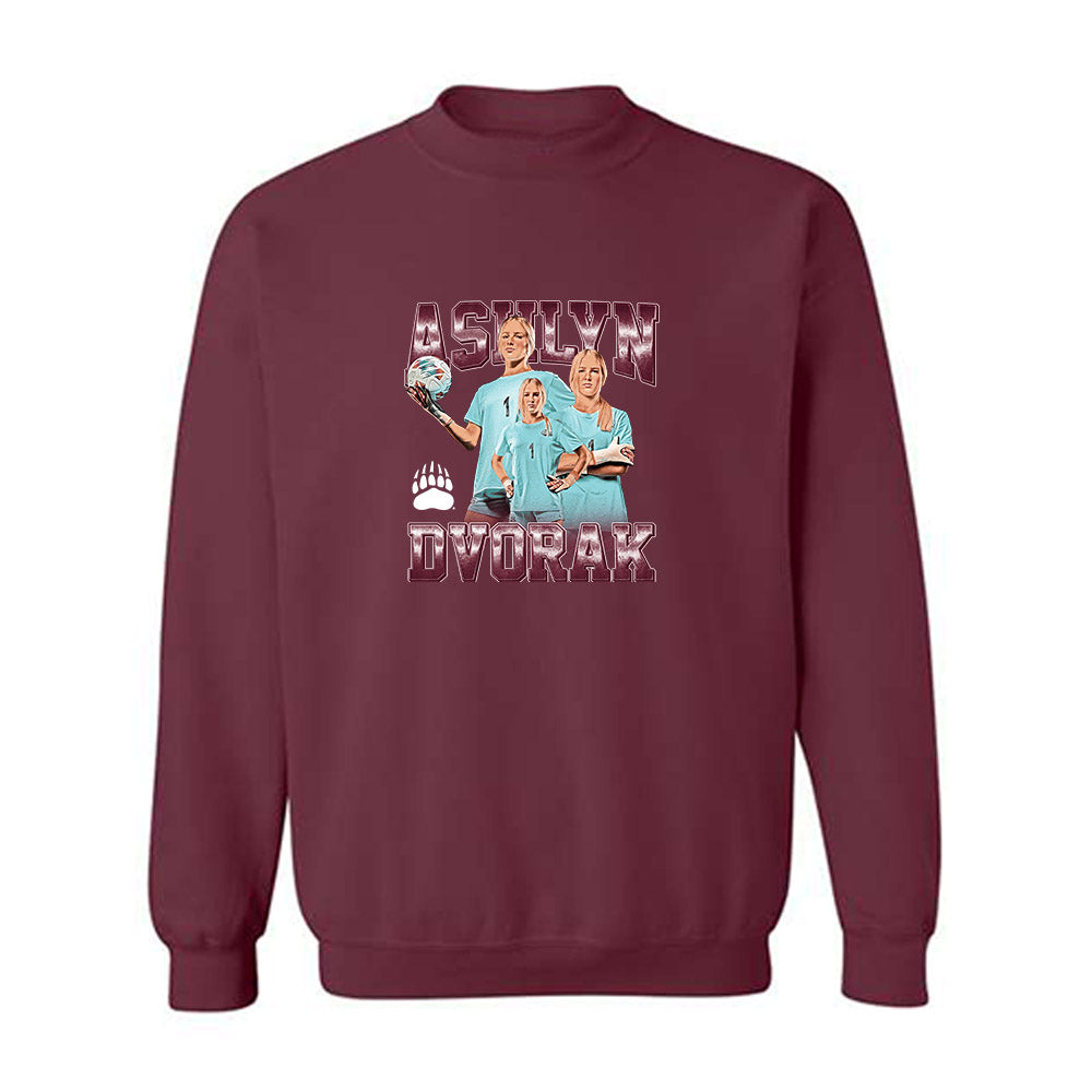 Montana - NCAA Women's Soccer : Ashlyn Dvorak - Player Collage Crewneck Sweatshirt-0