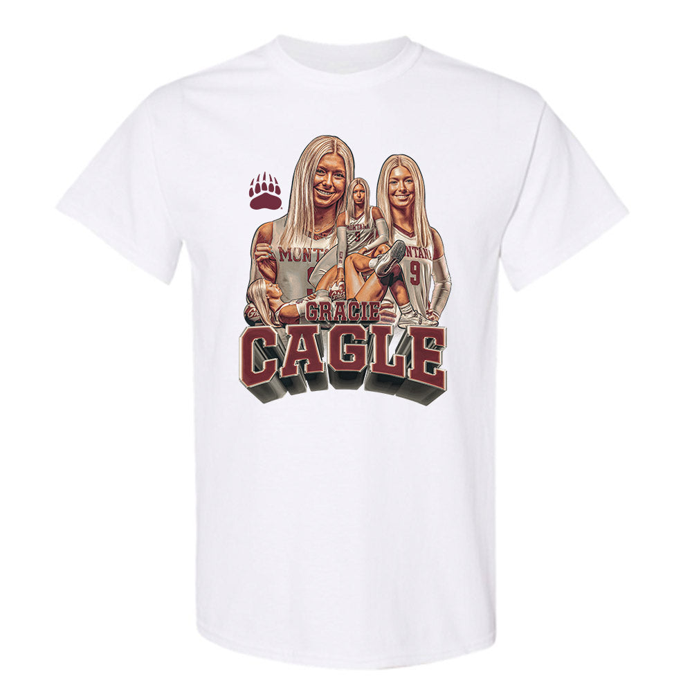 Montana - NCAA Women's Volleyball : Gracie Cagle - Player Collage T-Shirt-0