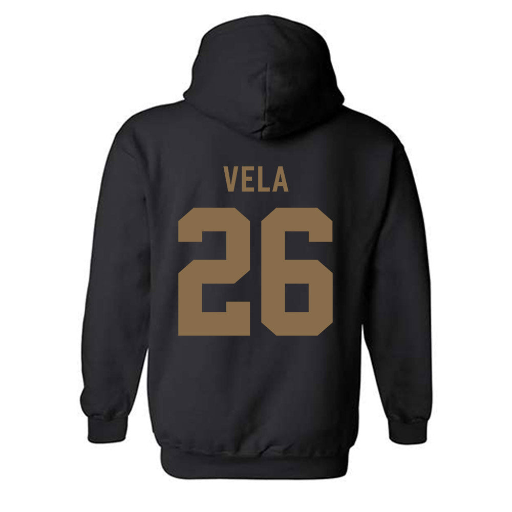 Wofford - NCAA Men's Soccer : Paolo Vela - Classic Shersey Hooded Sweatshirt-1