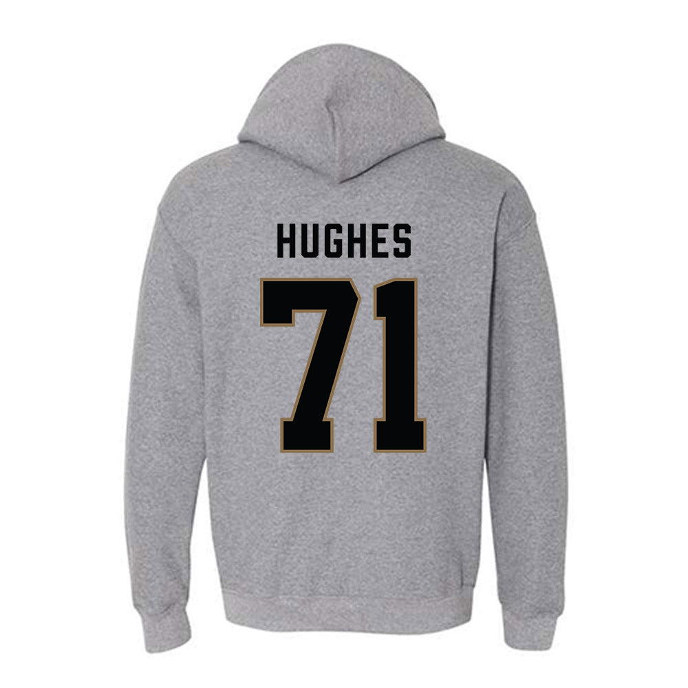Wofford - NCAA Football : Quincy Hughes - Classic Shersey Hooded Sweatshirt-1