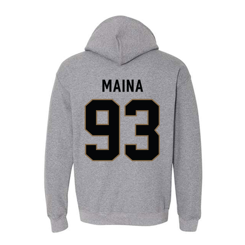 Wofford - NCAA Football : Brandon Maina - Classic Shersey Hooded Sweatshirt-1