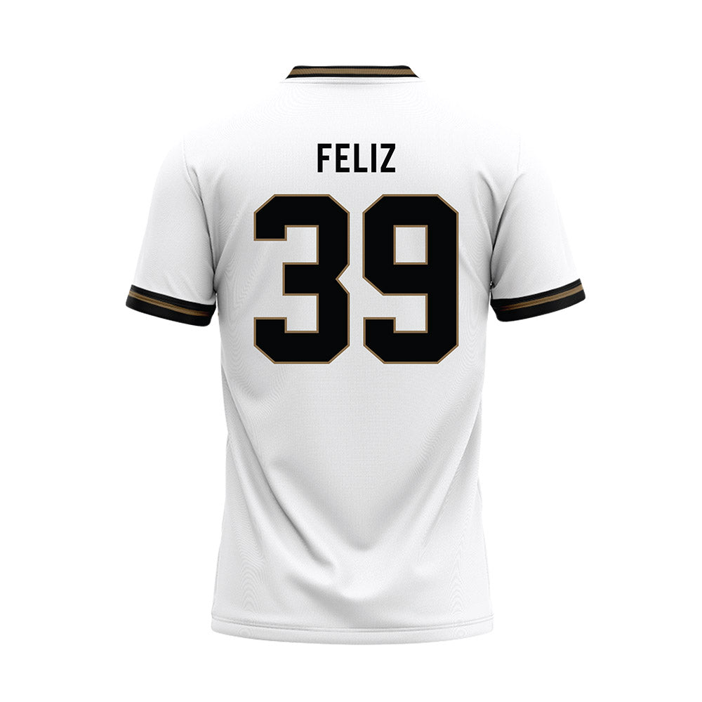 - NCAA Baseball : Raul Feliz - White Baseball Jersey-1