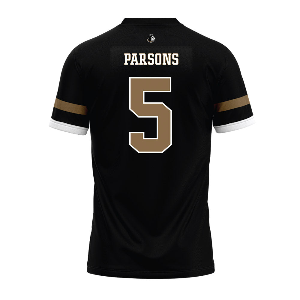 Wofford - NCAA Football : Kyle Parsons - Black Premium Football Jersey-1