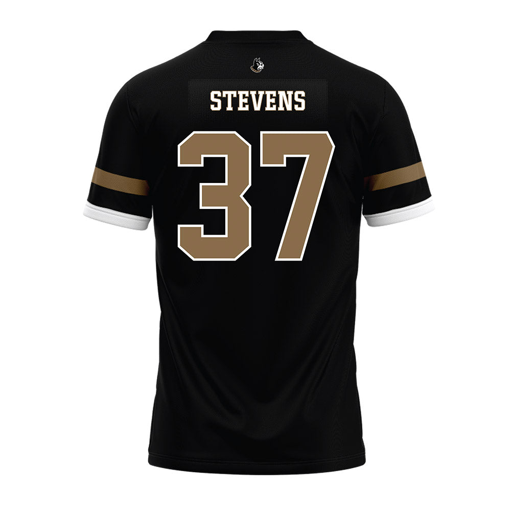 Wofford - NCAA Football : Josiah Stevens - Black Premium Football Jersey-1