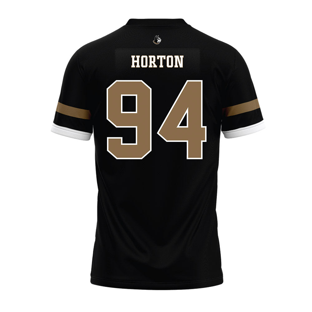 Wofford - NCAA Football : Cooper Horton - Black Premium Football Jersey-1