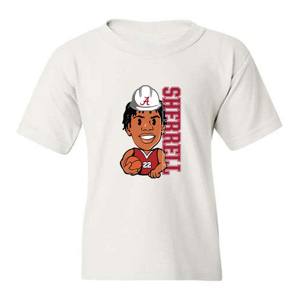 Alabama - NCAA Men's Basketball : Aiden Sherrell - Youth T-Shirt-0