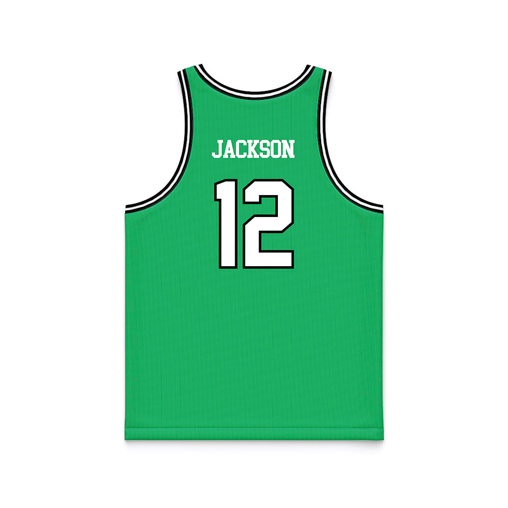 UAM - NCAA Men's Basketball : Isaac Jackson - Green Basketball Jersey-1
