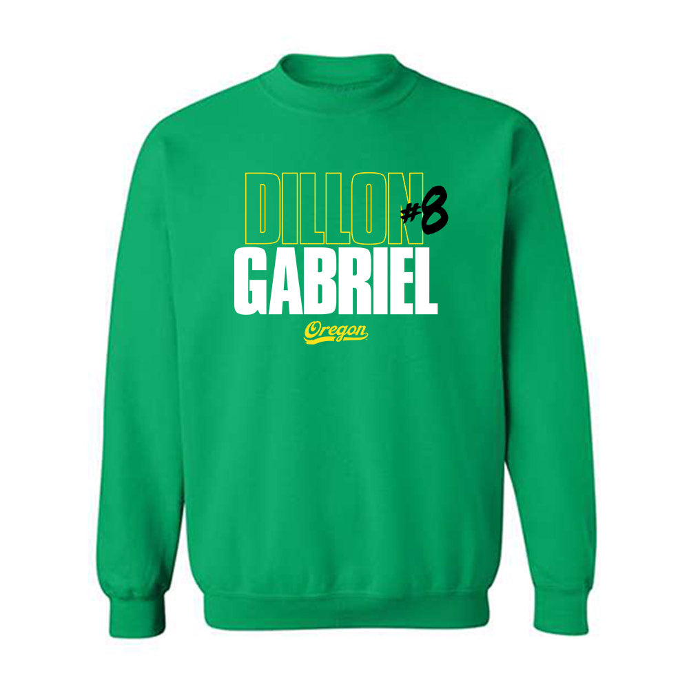 Oregon - NCAA Football : Dillon Gabriel - Classic Shersey Crewneck Sweatshirt-0