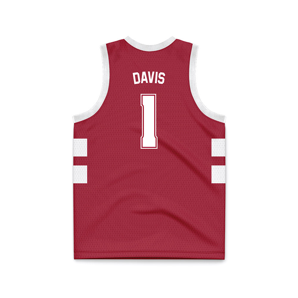 Alabama - Men's Basketball Alumni : Chuck Davis - Basketball Jersey-1