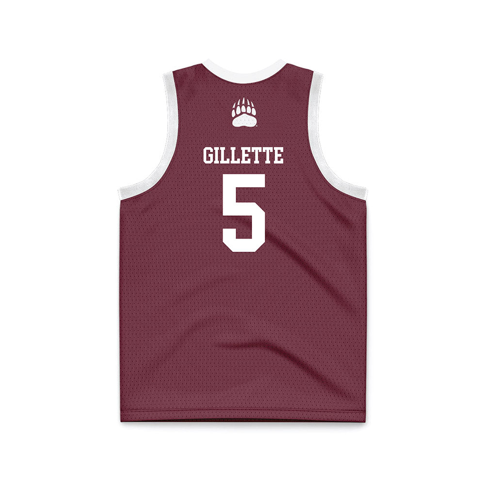 Montana - NCAA Women's Basketball : Kennedy Gillette - Maroon Basketball Jersey-1
