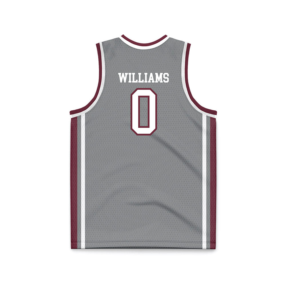 Montana - NCAA Men's Basketball : Money Williams - Grey Basketball Jersey-1