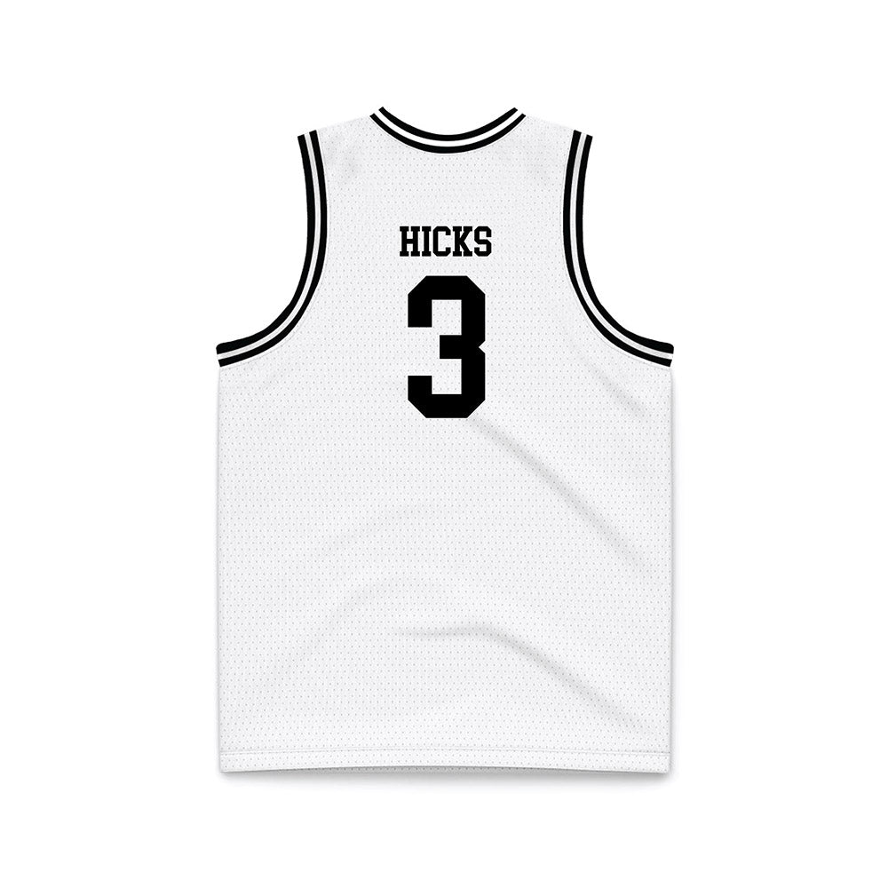 Montana - NCAA Men's Basketball : Brooklyn Hicks - White Basketball Jersey-1