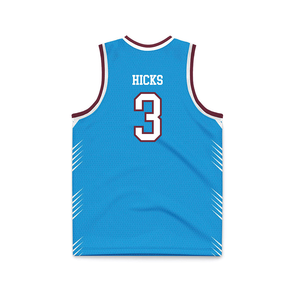 Montana - NCAA Men's Basketball : Brooklyn Hicks - Blue Basketball Jersey-1