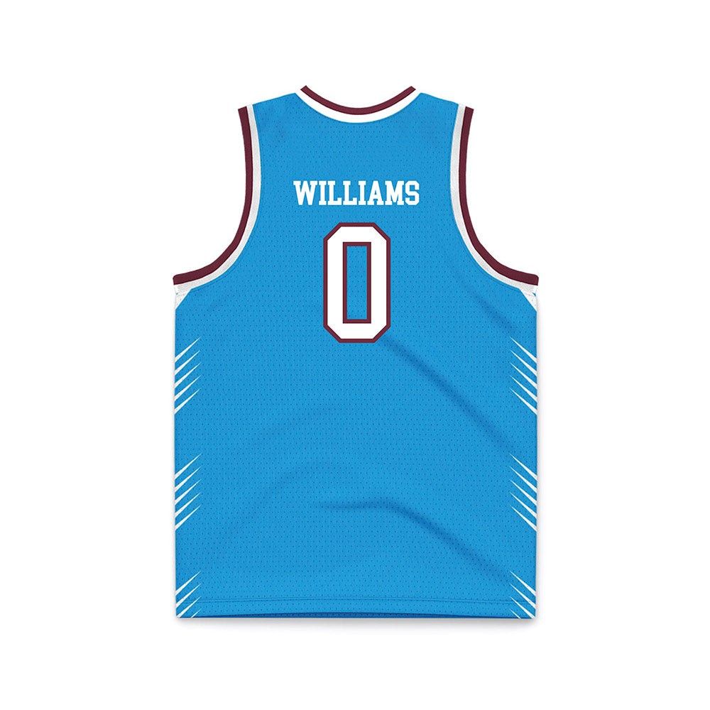 Montana - NCAA Men's Basketball : Money Williams - Blue Basketball Jersey-1