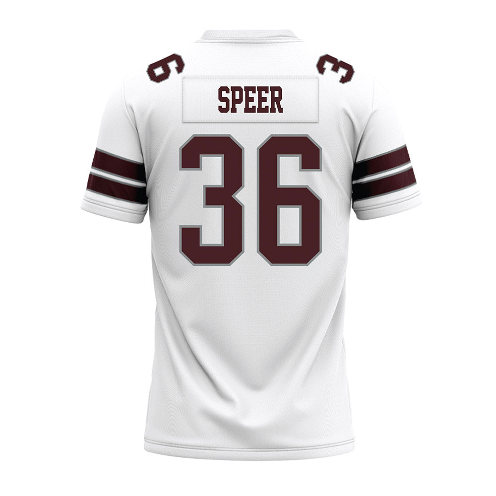 Montana - NCAA Football : Garrett Speer - White Premium Football Jersey-1