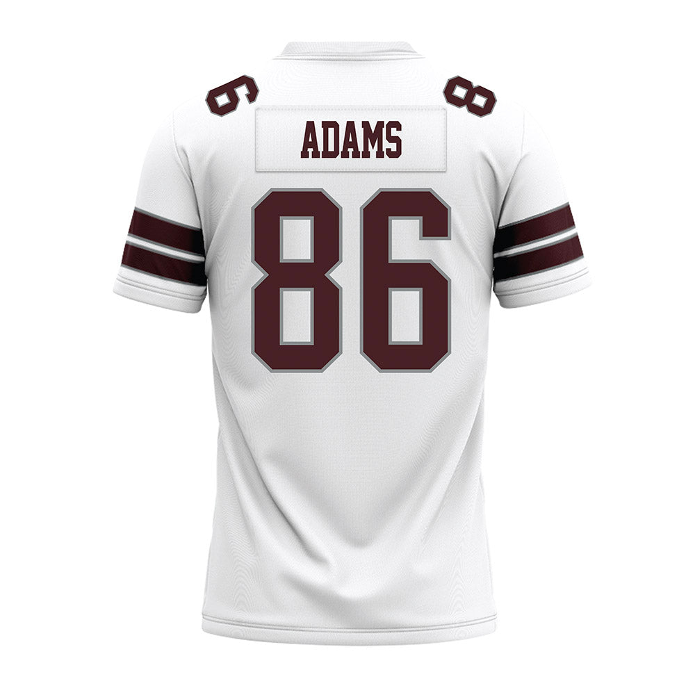 Montana - NCAA Football : Weston Adams - White Premium Football Jersey-1