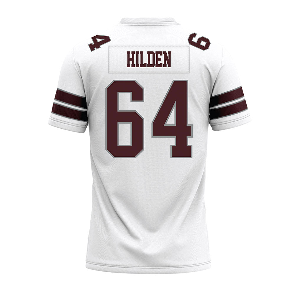 Montana - NCAA Football : Matt Hilden - White Premium Football Jersey-1