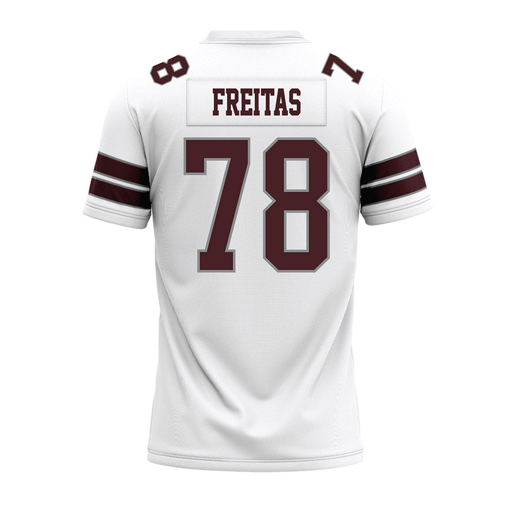 Montana - NCAA Football : Lucas Freitas - White Premium Football Jersey-1