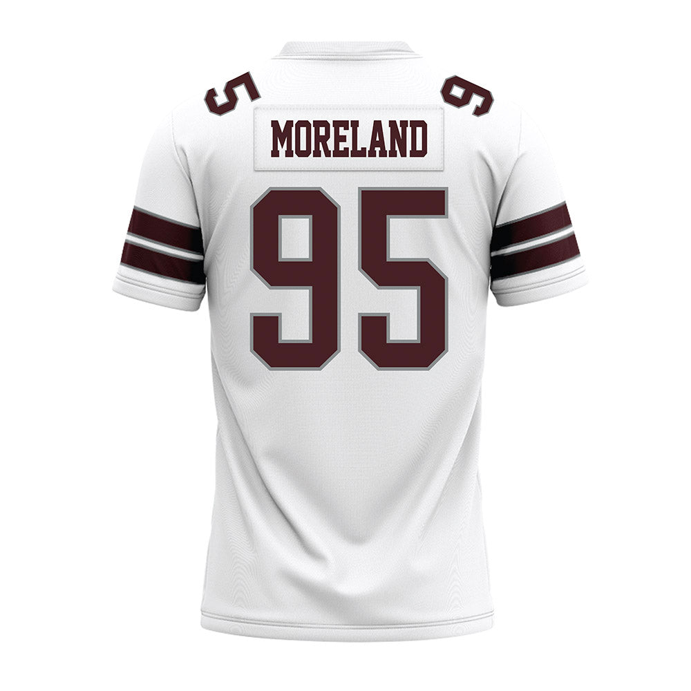 Montana - NCAA Football : Derek Moreland - White Premium Football Jersey-1