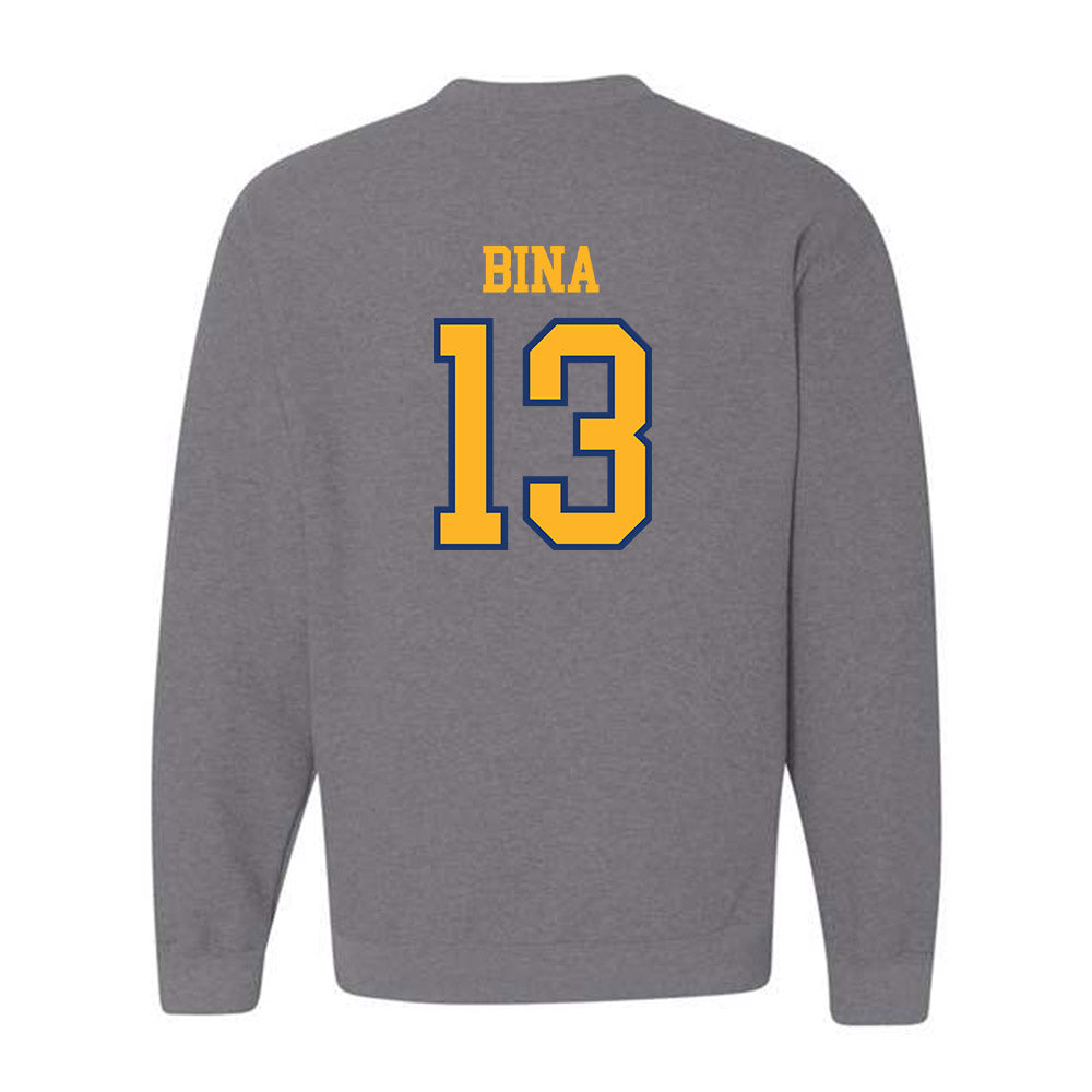 FLC - NCAA Women's Lacrosse : Madeleine Bina - Crewneck Sweatshirt-1