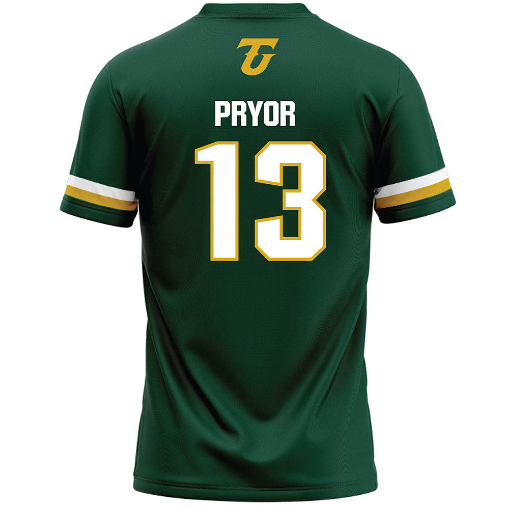 Tiffin - NCAA Men's Lacrosse : Grant Pryor - Dark Green Lacrosse Jersey -1