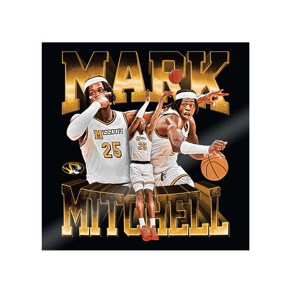 Missouri - NCAA Men's Basketball : Mark Mitchell - Player Collage Sticker-0