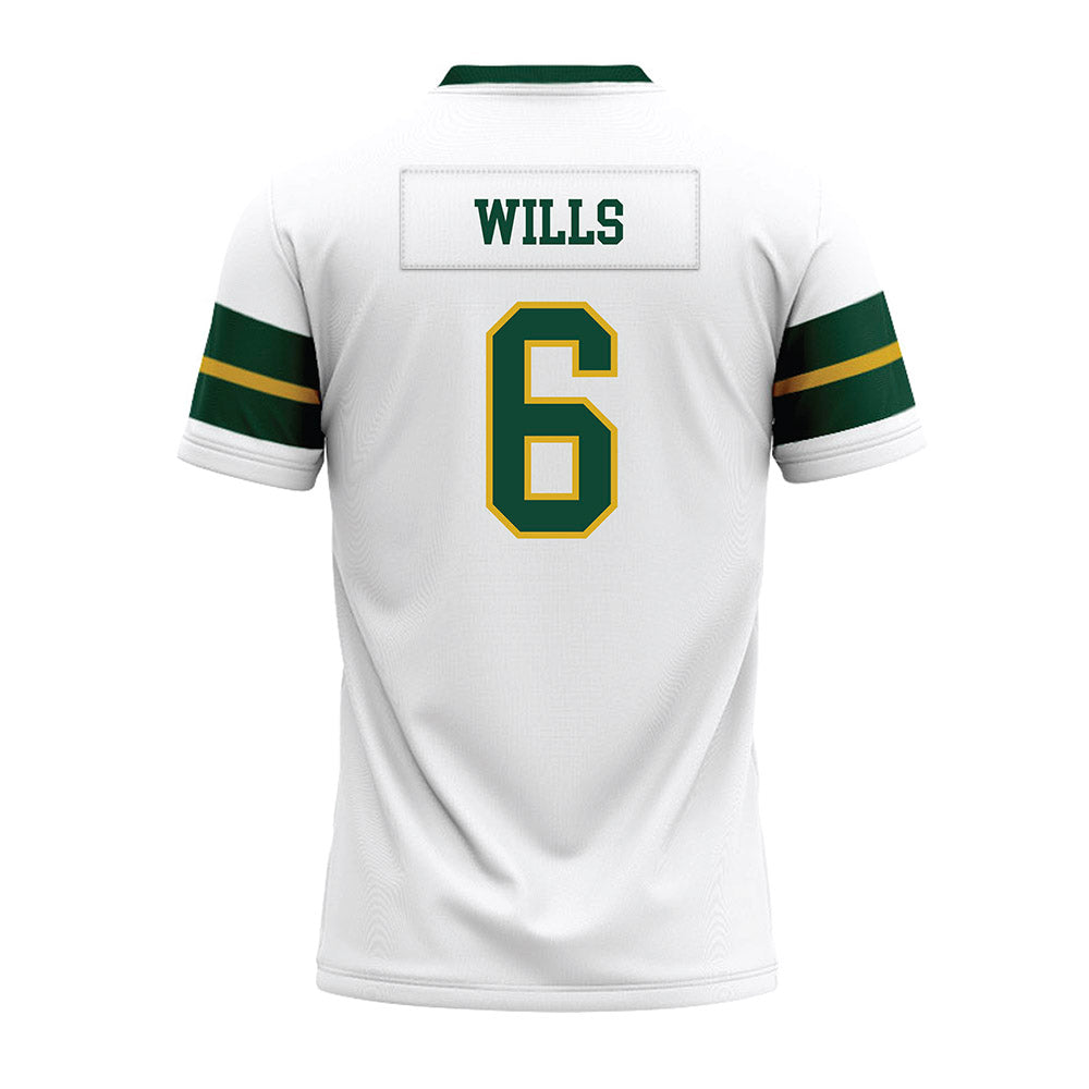 Tiffin - NCAA Football : Javier Wills - White Premium Football Jersey-1