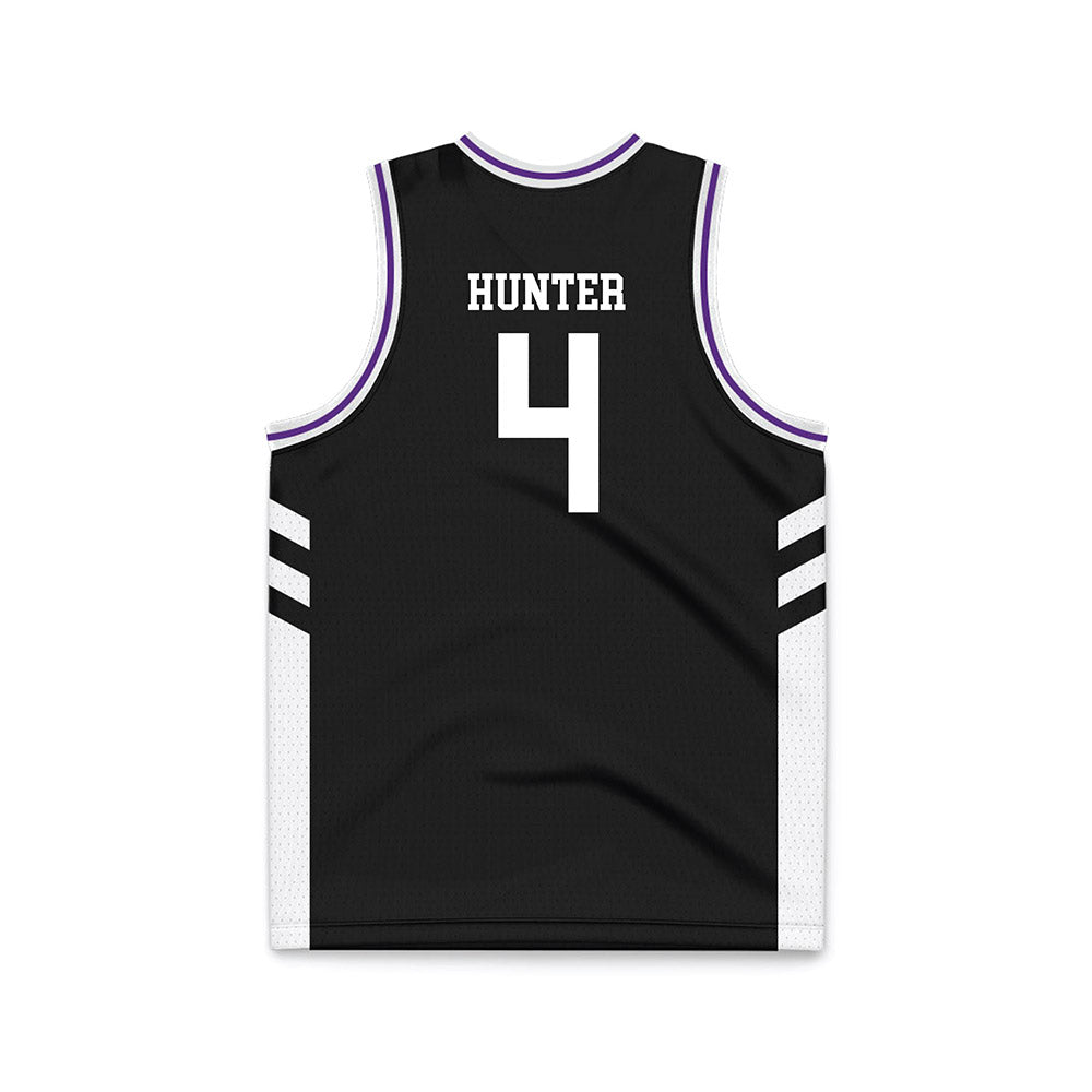 TCU - NCAA Women's Basketball : Donovyn Hunter - Black Basketball Jersey-1