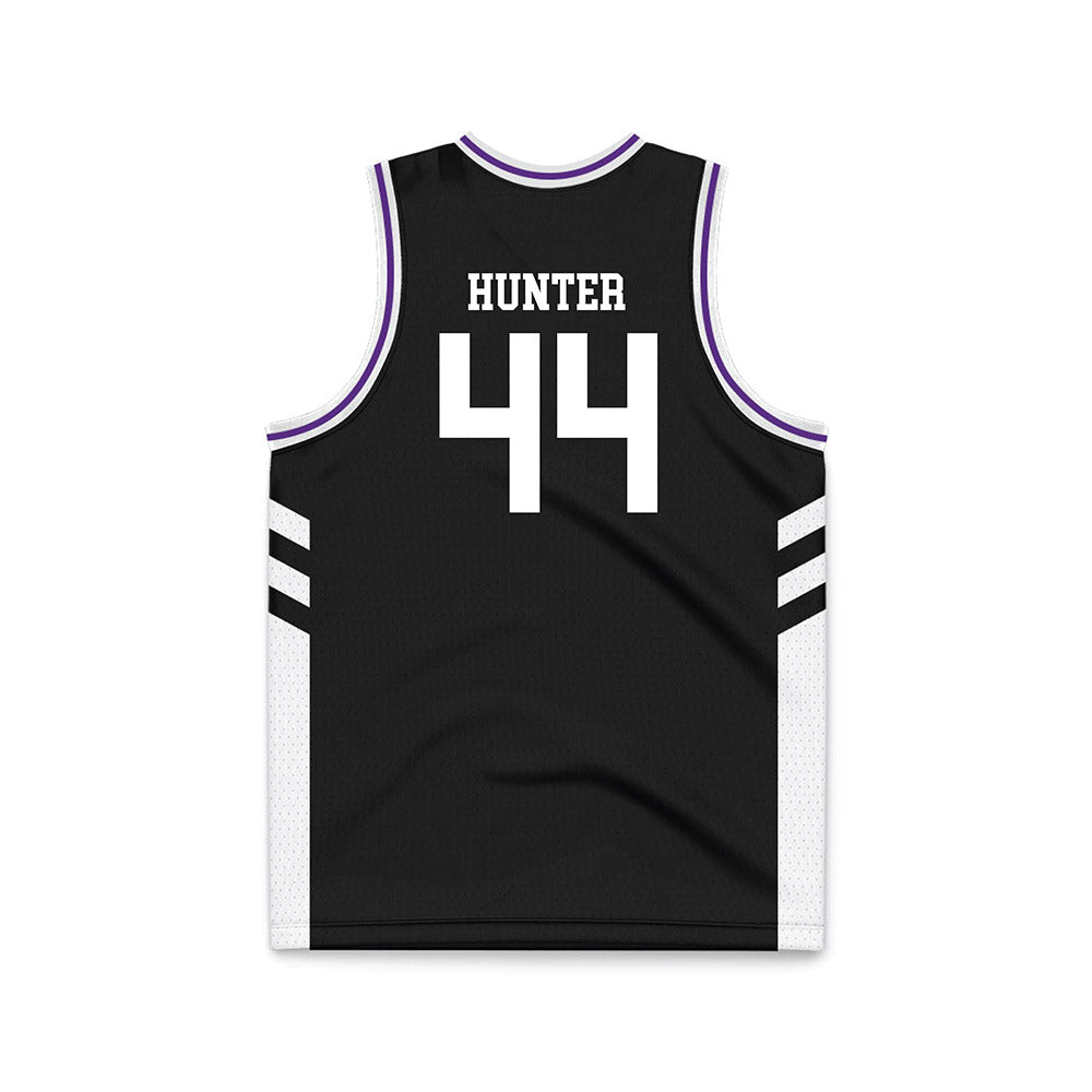 TCU - NCAA Women's Basketball : Emily Hunter - Black Basketball Jersey-1