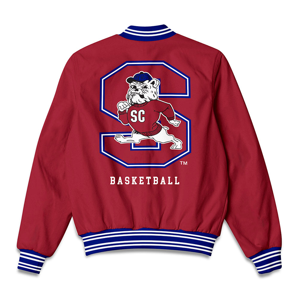SCSU - NCAA Men's Basketball : DShay Knights Wright - Bomber Jacket-1