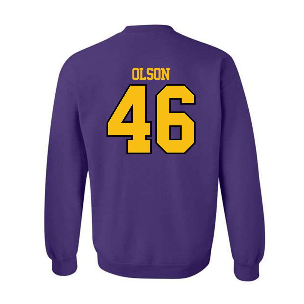 MNSU - NCAA Football : Tanner Olson - Classic Shersey Crewneck Sweatshirt-1