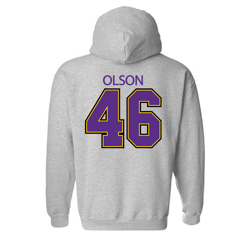 MNSU - NCAA Football : Tanner Olson - Classic Shersey Hooded Sweatshirt-1