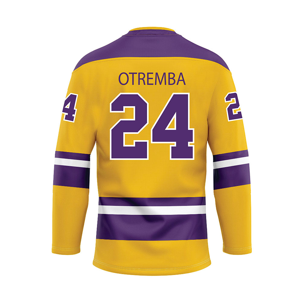 Minn. St. - NCAA Women's Ice Hockey : Taylor Otremba - Yellow Hockey Jersey-1