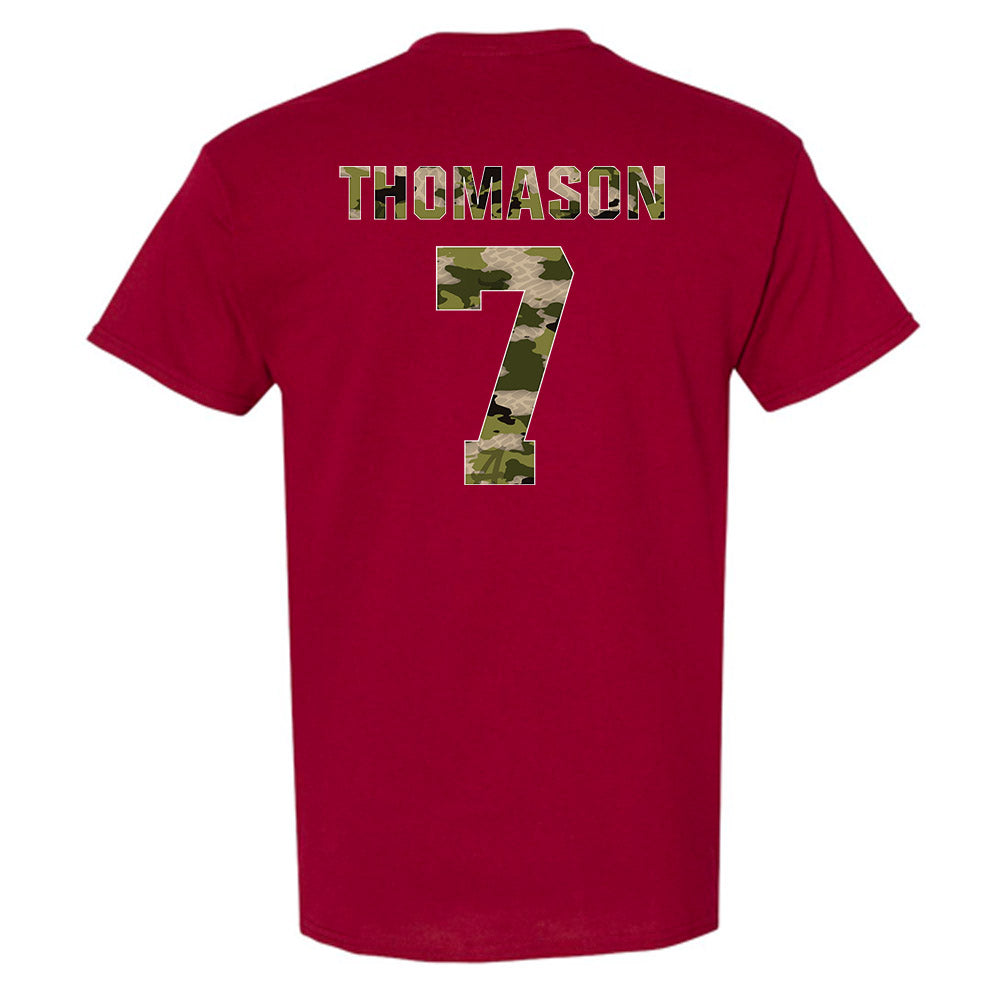 Alabama - NCAA Women's Soccer : Larkin Thomason - Tusk Camo Script A T-Shirt-1