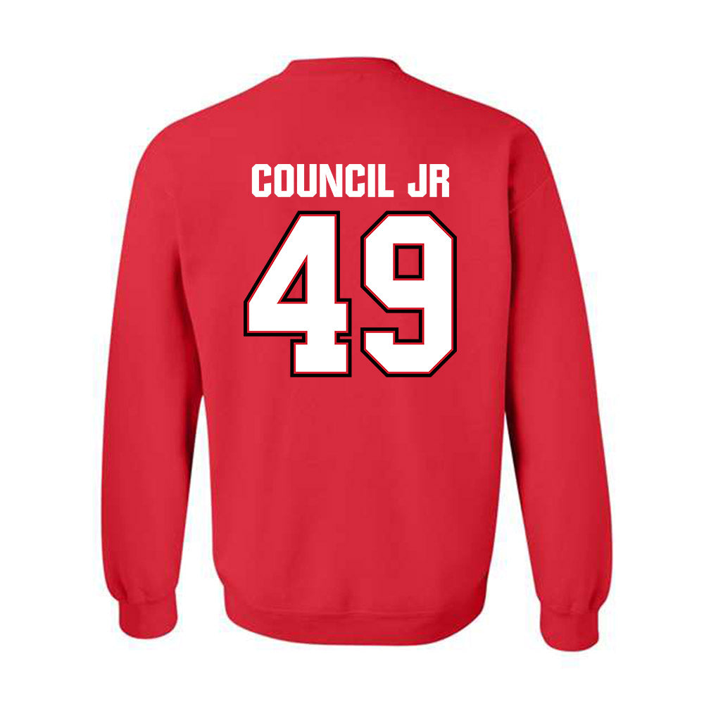 Minot State - NCAA Football : Marcus Council Jr - Classic Shersey Crewneck Sweatshirt-1