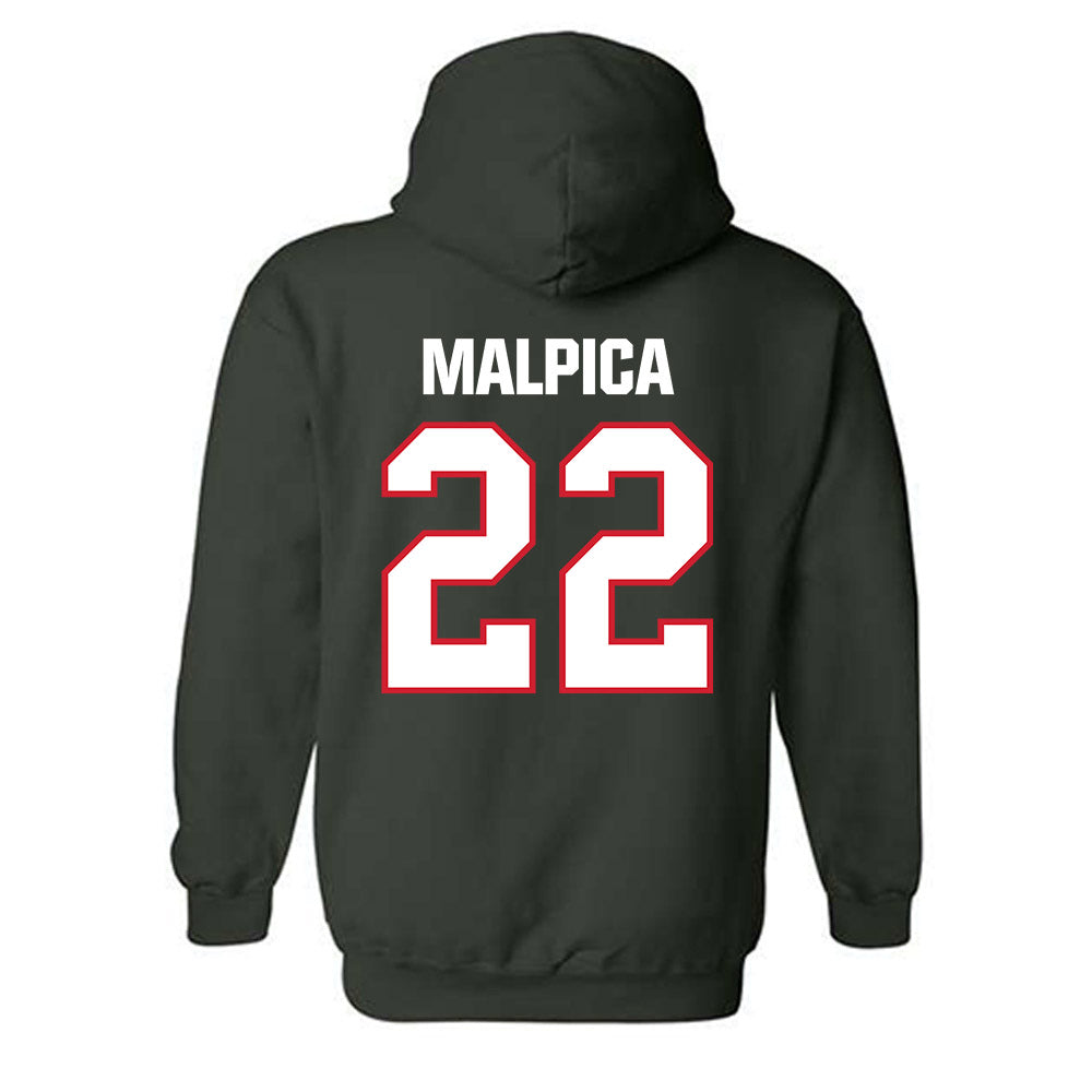 Minot State - NCAA Football : Zachary Malpica - Classic Shersey Hooded Sweatshirt-1