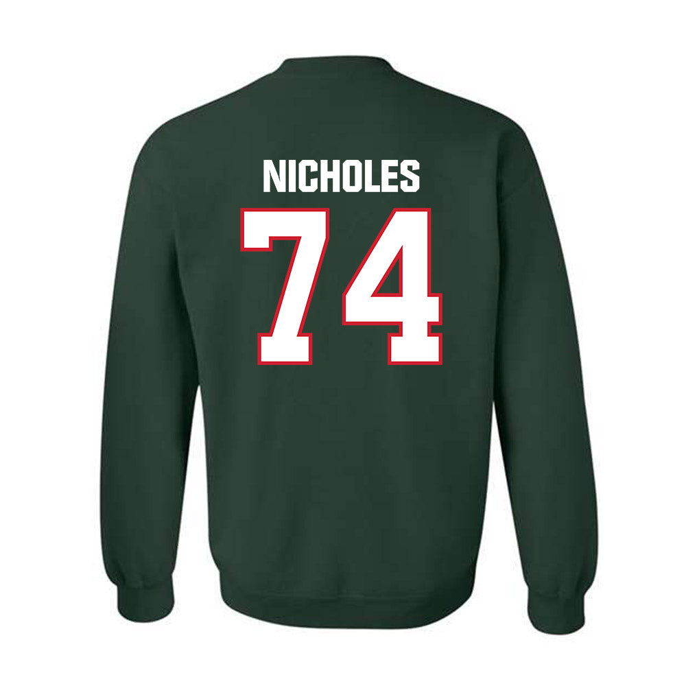 Minot State - NCAA Football : Teagen Nicholes - Classic Shersey Crewneck Sweatshirt-1