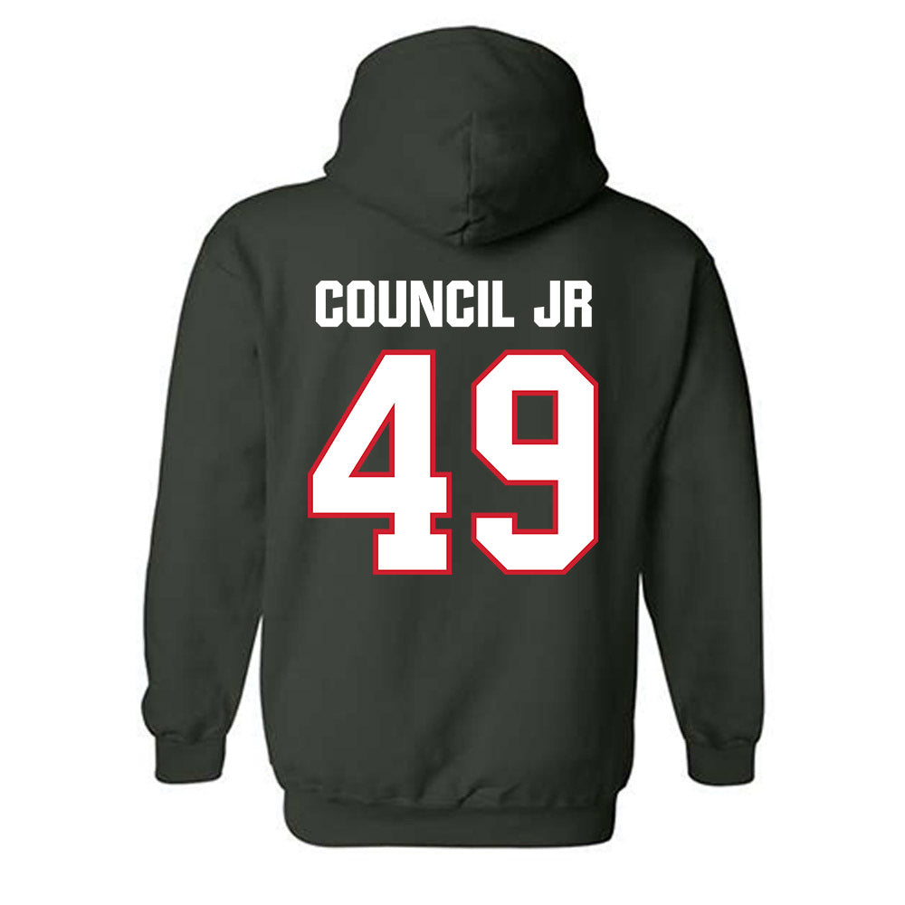 Minot State - NCAA Football : Marcus Council Jr - Classic Shersey Hooded Sweatshirt-1