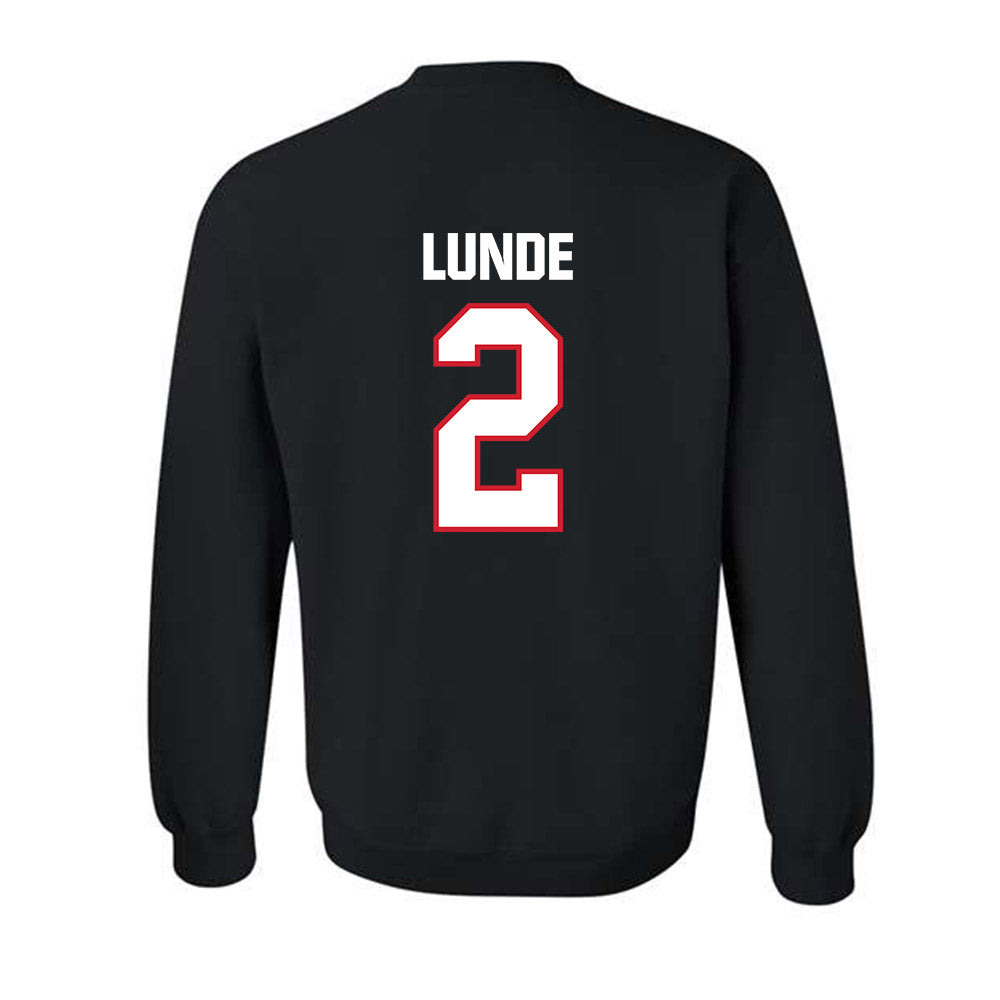 Minot State - NCAA Women's Basketball : Avery Lunde - Crewneck Sweatshirt-1