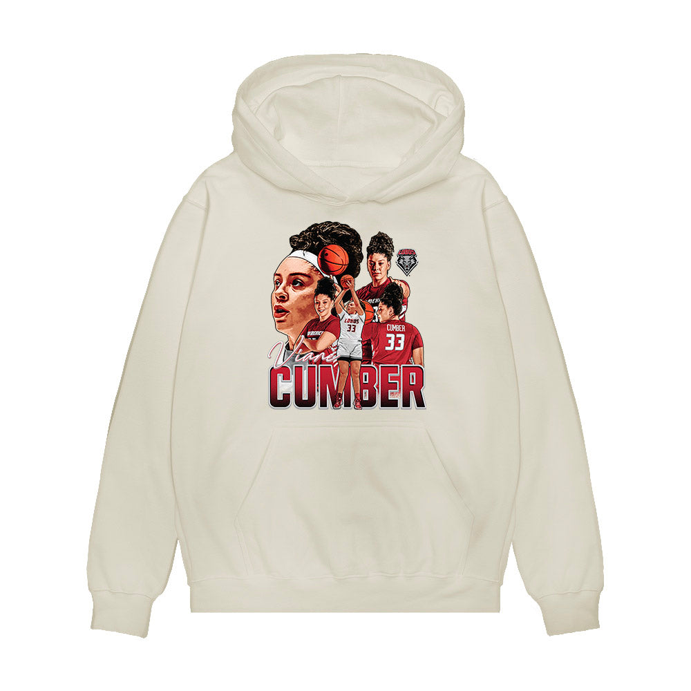 New Mexico - NCAA Women's Basketball : Vian' Cumber - Collage Premium Hooded Sweatshirt-0