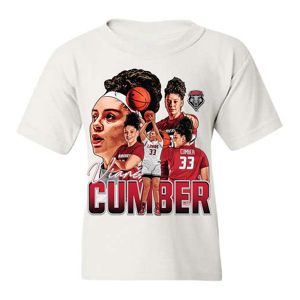 New Mexico - NCAA Women's Basketball : Vian' Cumber - Collage Youth T-Shirt-0