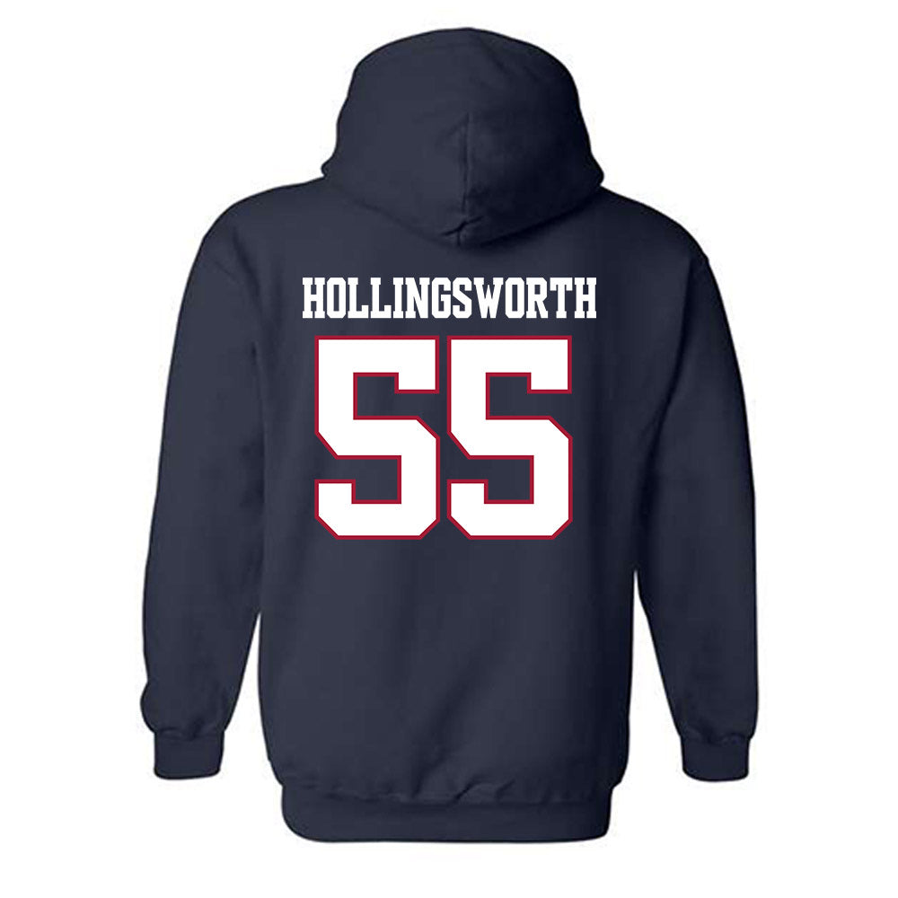 Arkansas - NCAA Football : JJ Hollingsworth - Classic Shersey Hooded Sweatshirt-1
