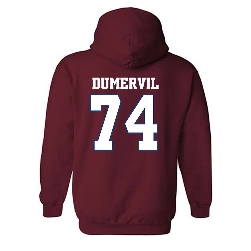 Arkansas - NCAA Football : Marcus Dumervil - Classic Shersey Hooded Sweatshirt-1