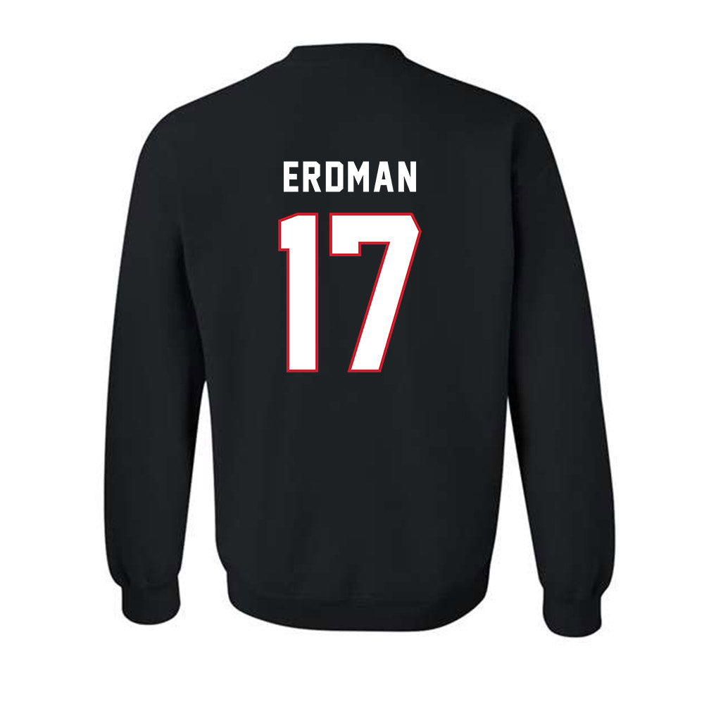 Northeastern - NCAA Men's Ice Hockey : Griffin Erdman - Classic Shersey Crewneck Sweatshirt-1