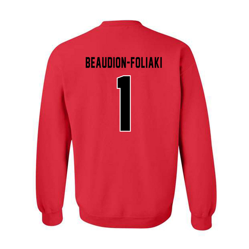 Northeastern - NCAA Women's Basketball : Kailee Beaudion-Foliaki - Classic Shersey Crewneck Sweatshirt-1