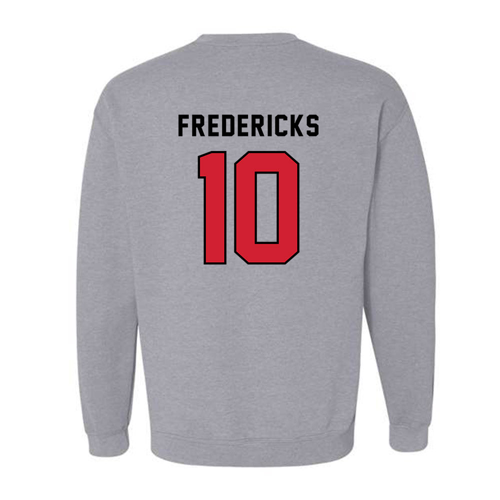 Northeastern - NCAA Men's Ice Hockey : Ethan Fredericks - Classic Shersey Crewneck Sweatshirt-1